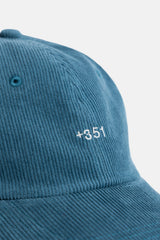 BASEBALL CAP +351 CORDS STONED BLUE