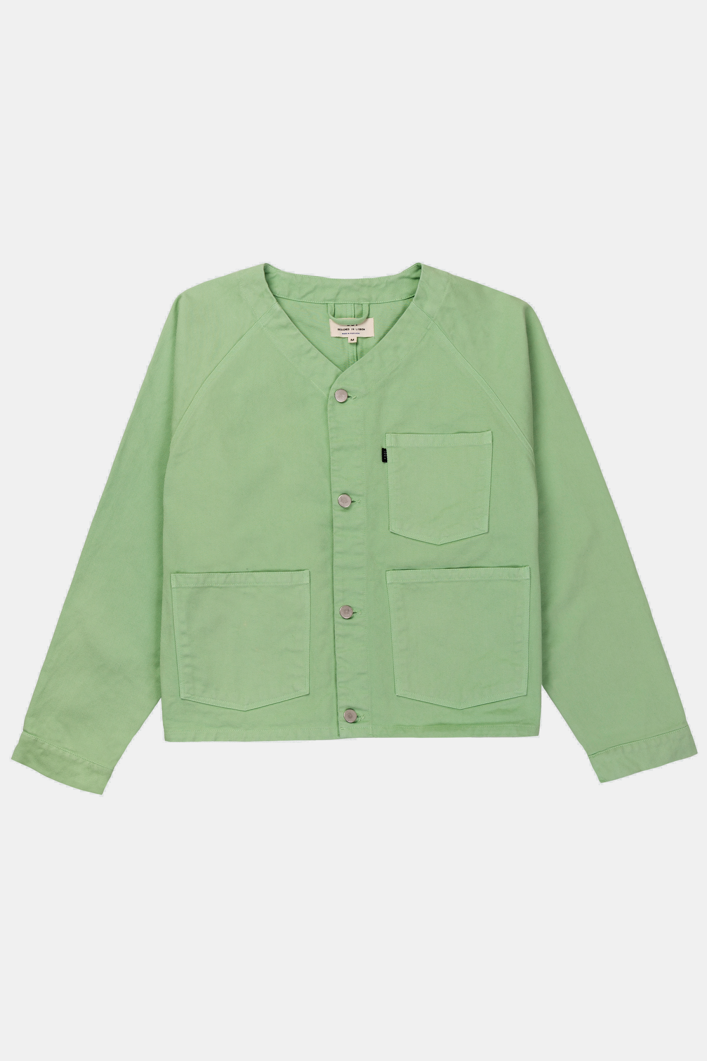 BASEBALLJACKE WASSERGRÜN