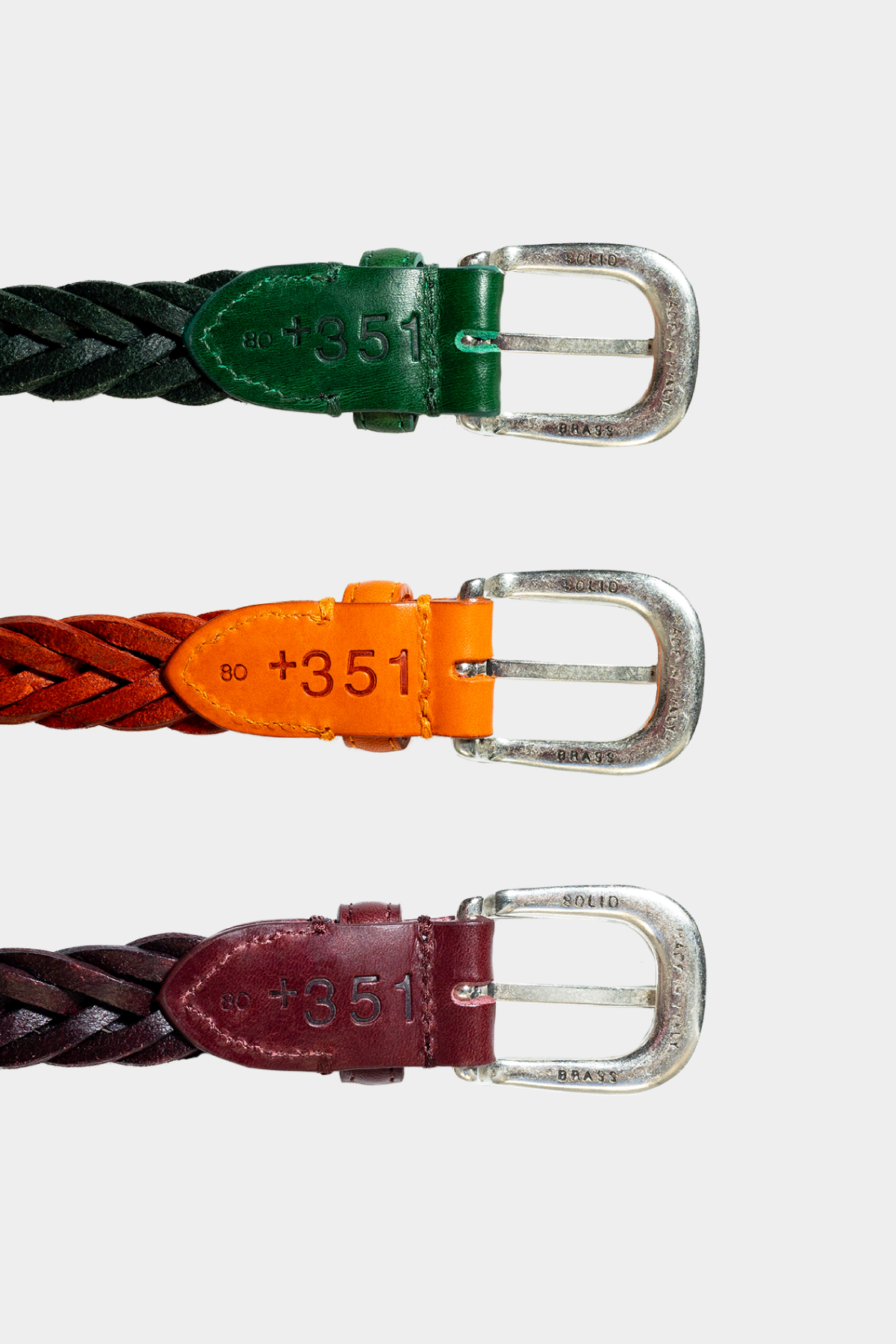 BELT ZIGZAG  BURGUNDY