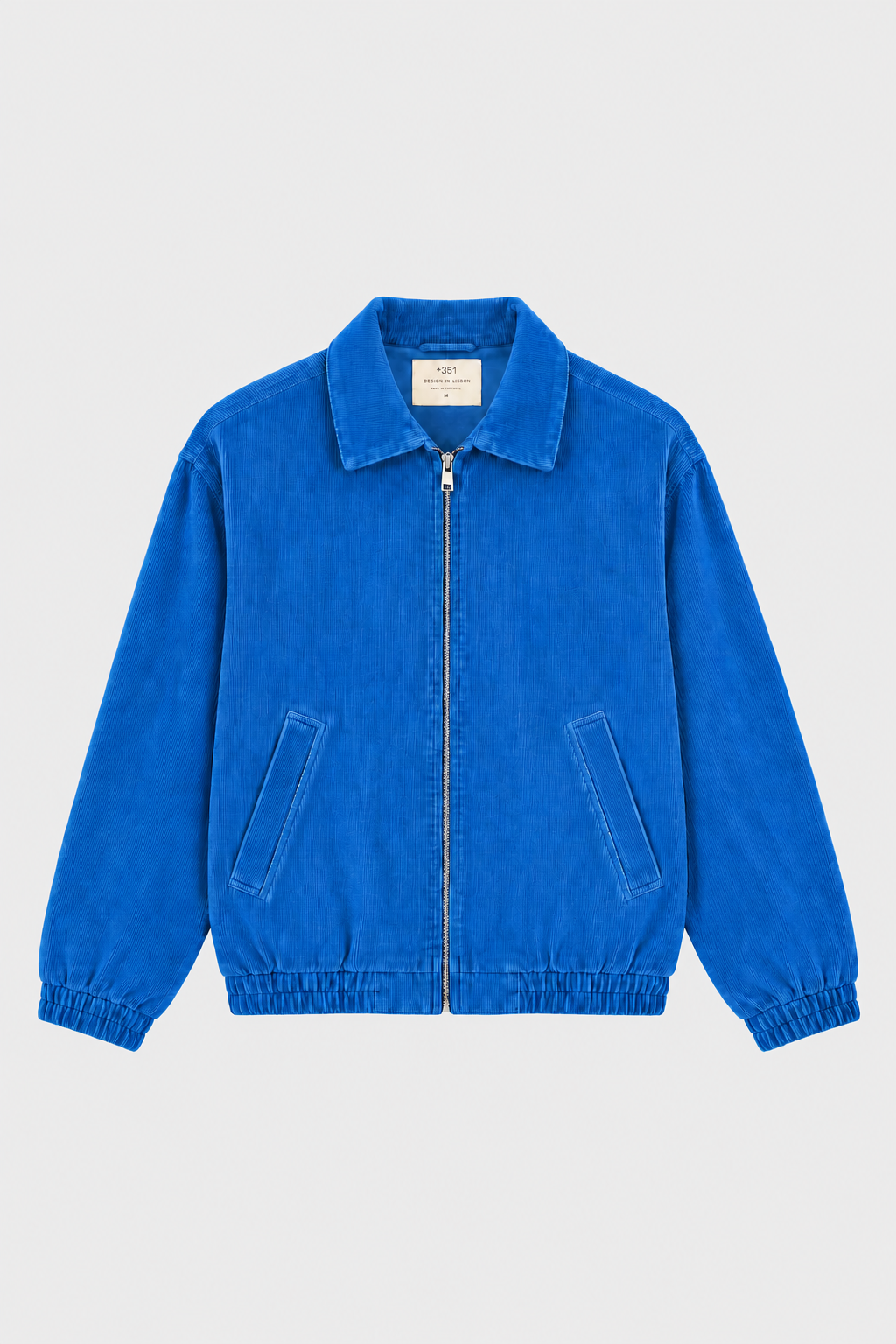 BOMBER JACKET CORDS AZURE FLAME