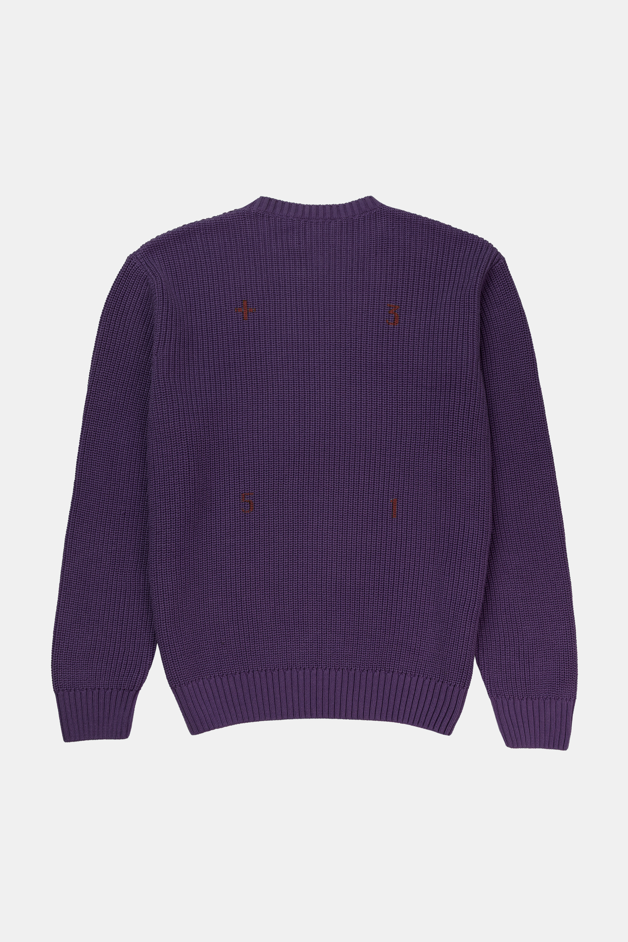 KNIT SWEATER PLUM