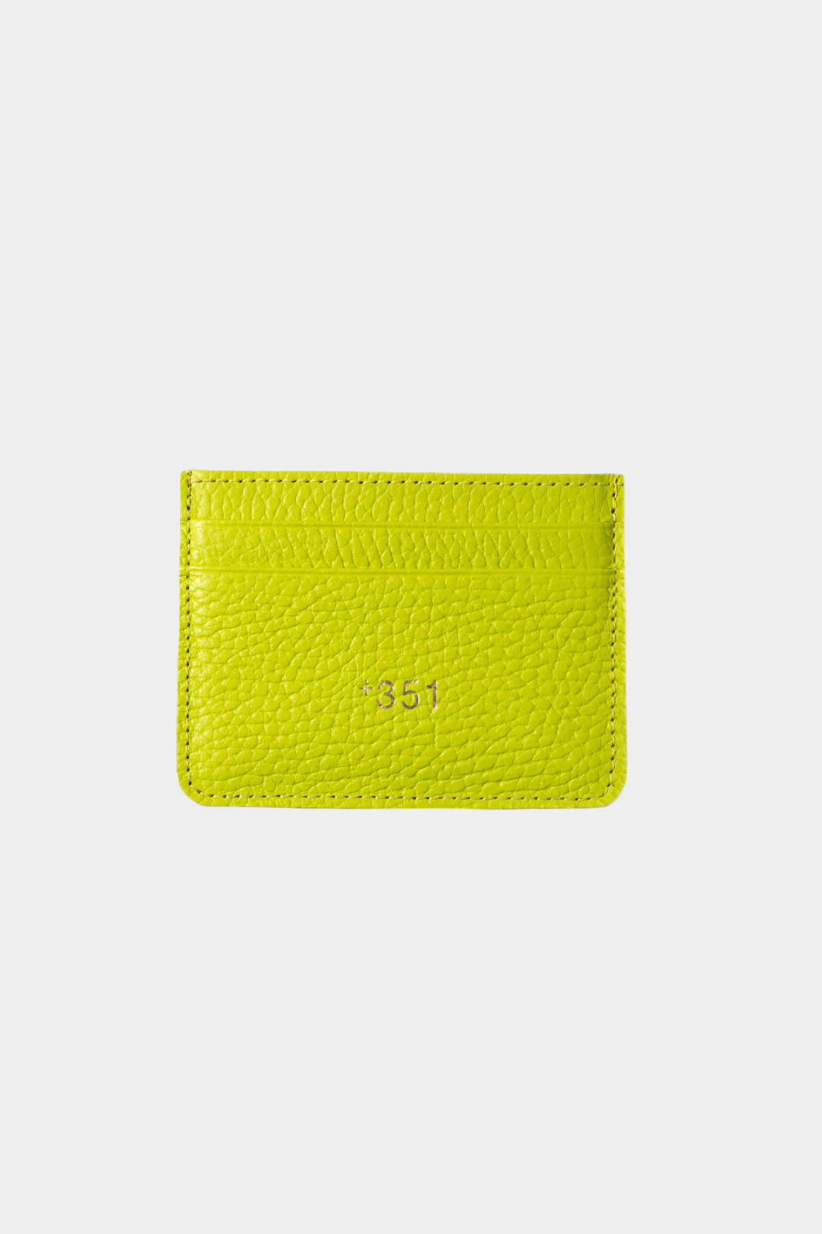 EARTH GREEN LEATHER CARDHOLDER