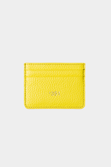 PALE YELLOW LEATHER CARDHOLDER