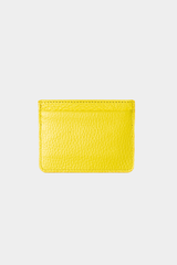 PALE YELLOW LEATHER CARDHOLDER