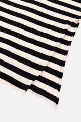 LONG DRESS GRAPHIC SEASHELL CRU/BLACK