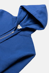 HOODIE ZIP STEEL BLUE