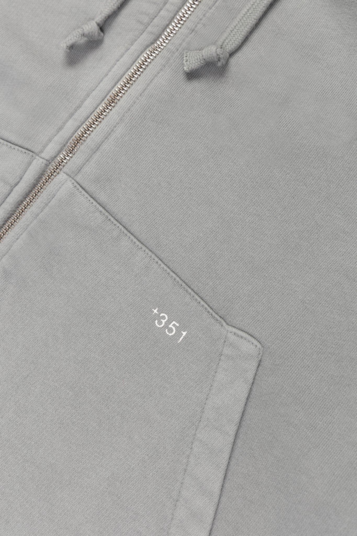 Kapuzenjacke mit Reißverschluss, Steingrau