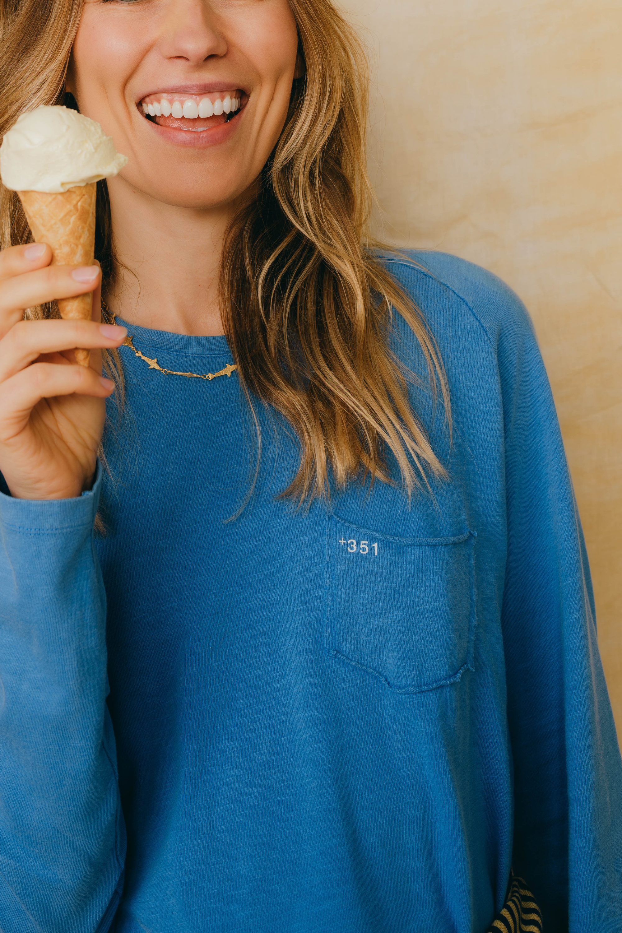 LONG SLEEVE ESSENTIAL PALACE BLUE