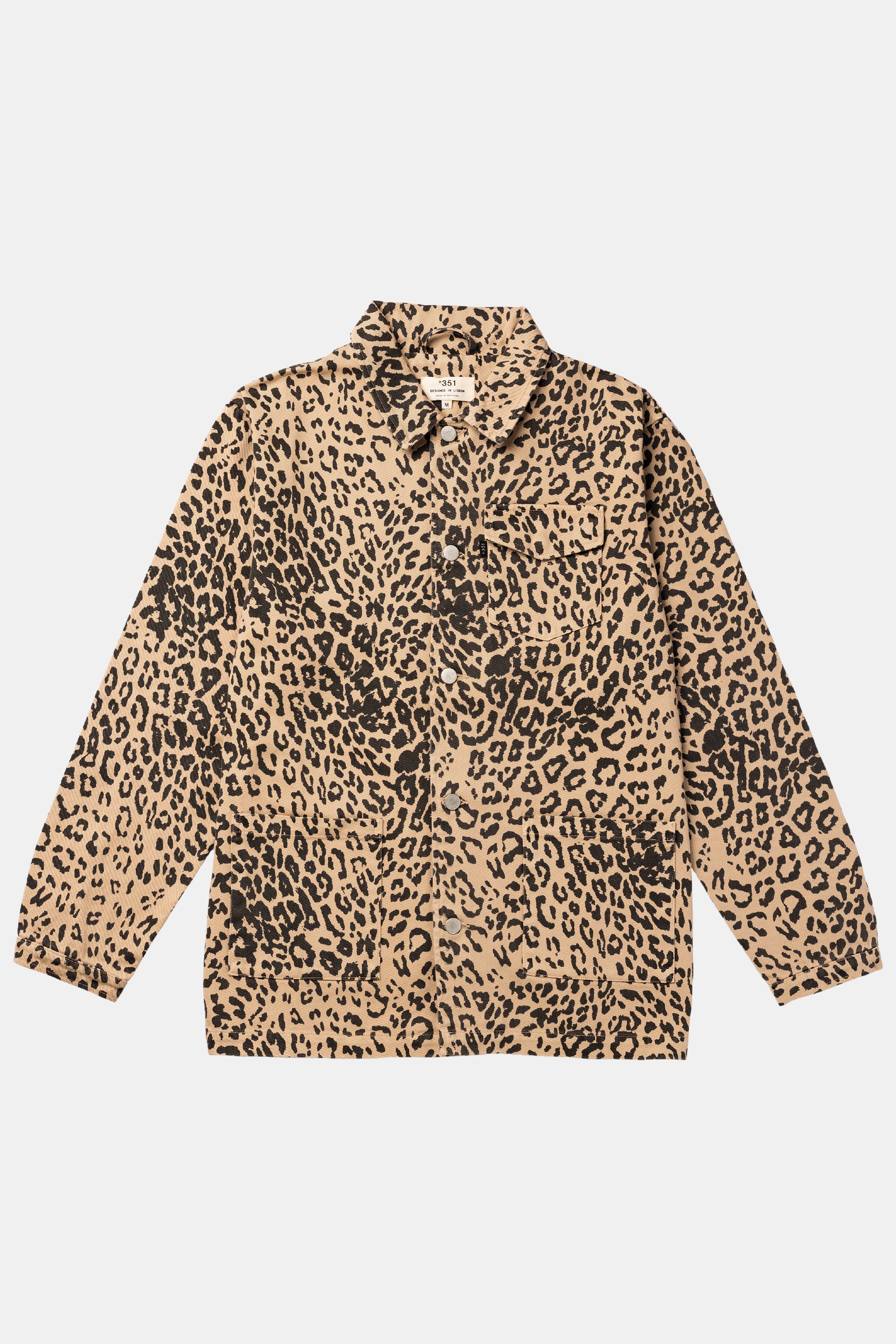 JACKET CANVAS LEOPARD DUST