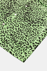 JACKET CANVAS LEOPARD NEON GREEN