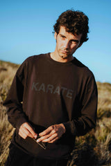 LONG SLEEVE GRAPHIC KARATE BLACK