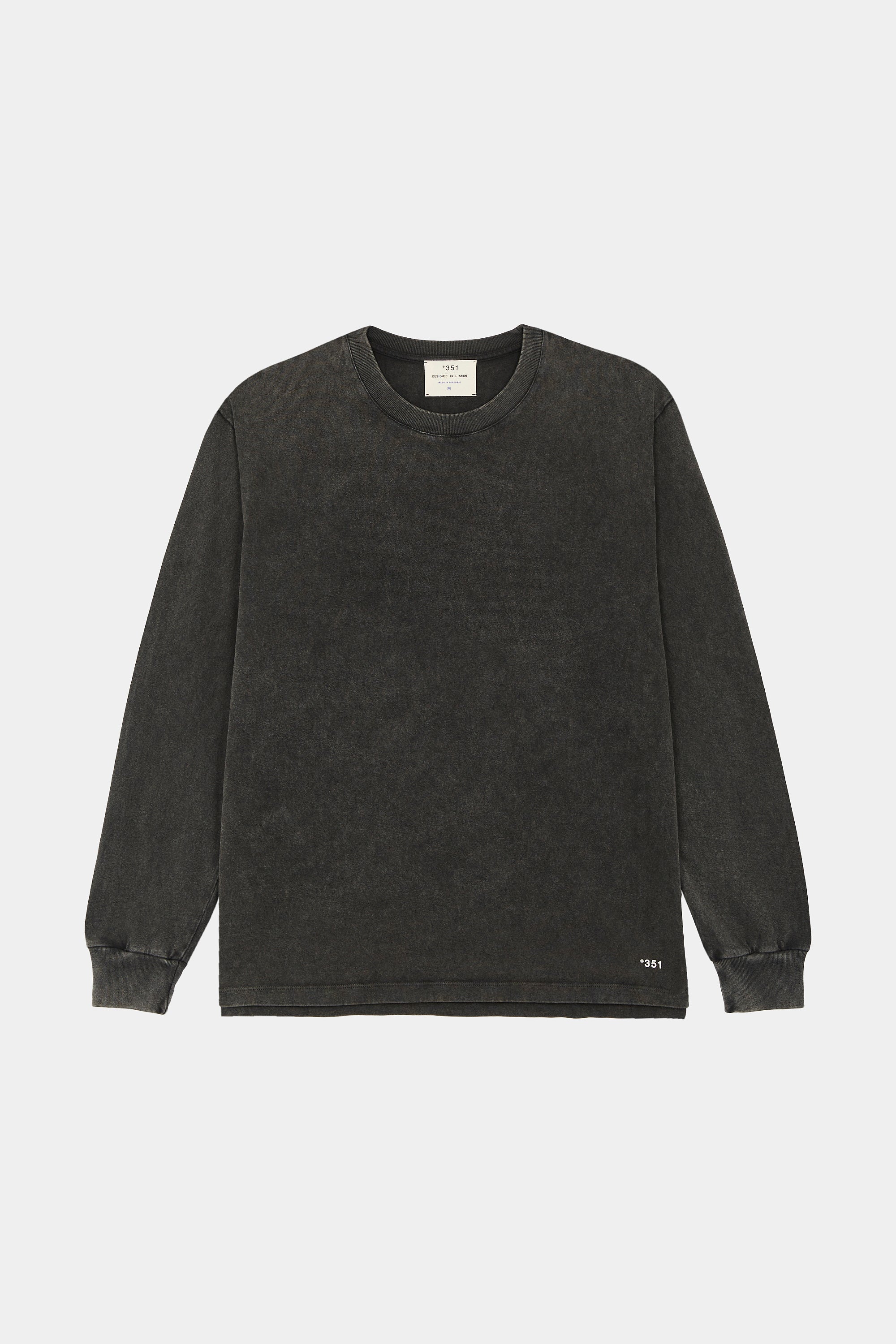 LONG SLEEVE RIB BLACK FADEOUT