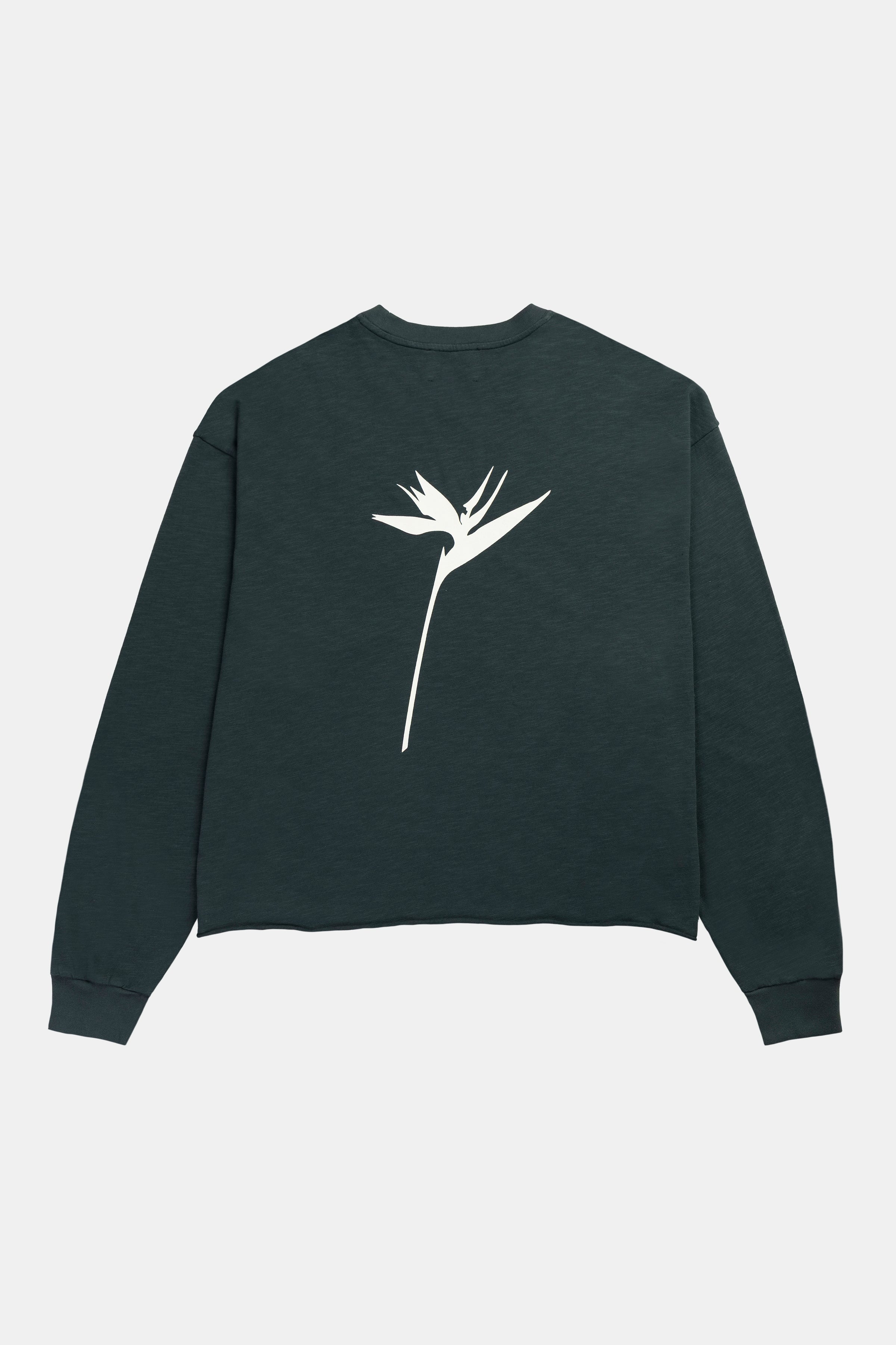 LONG SLEEVE RIB GRAPHIC BOTANIC