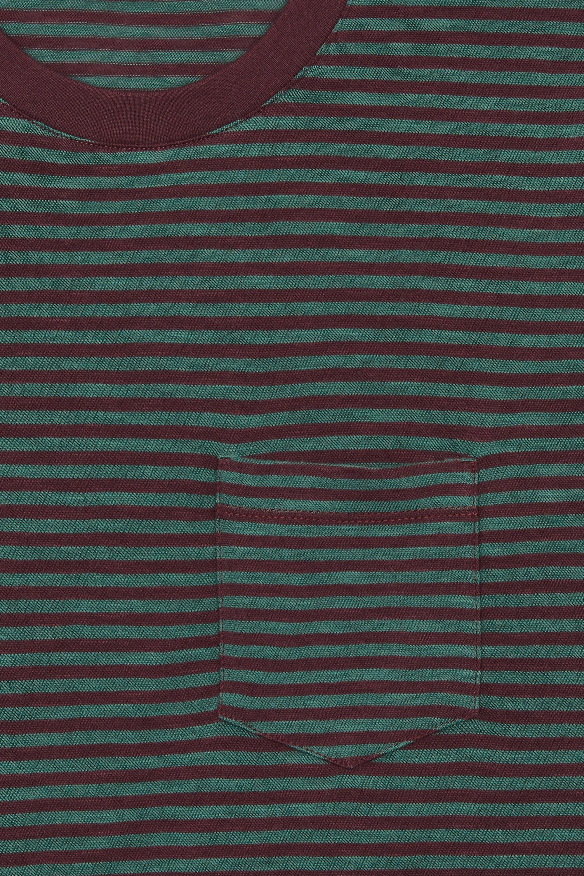 LONG SLEEVE STRIPES FIG/DEEP GREEN