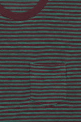 LONG SLEEVE STRIPES FIG/DEEP GREEN