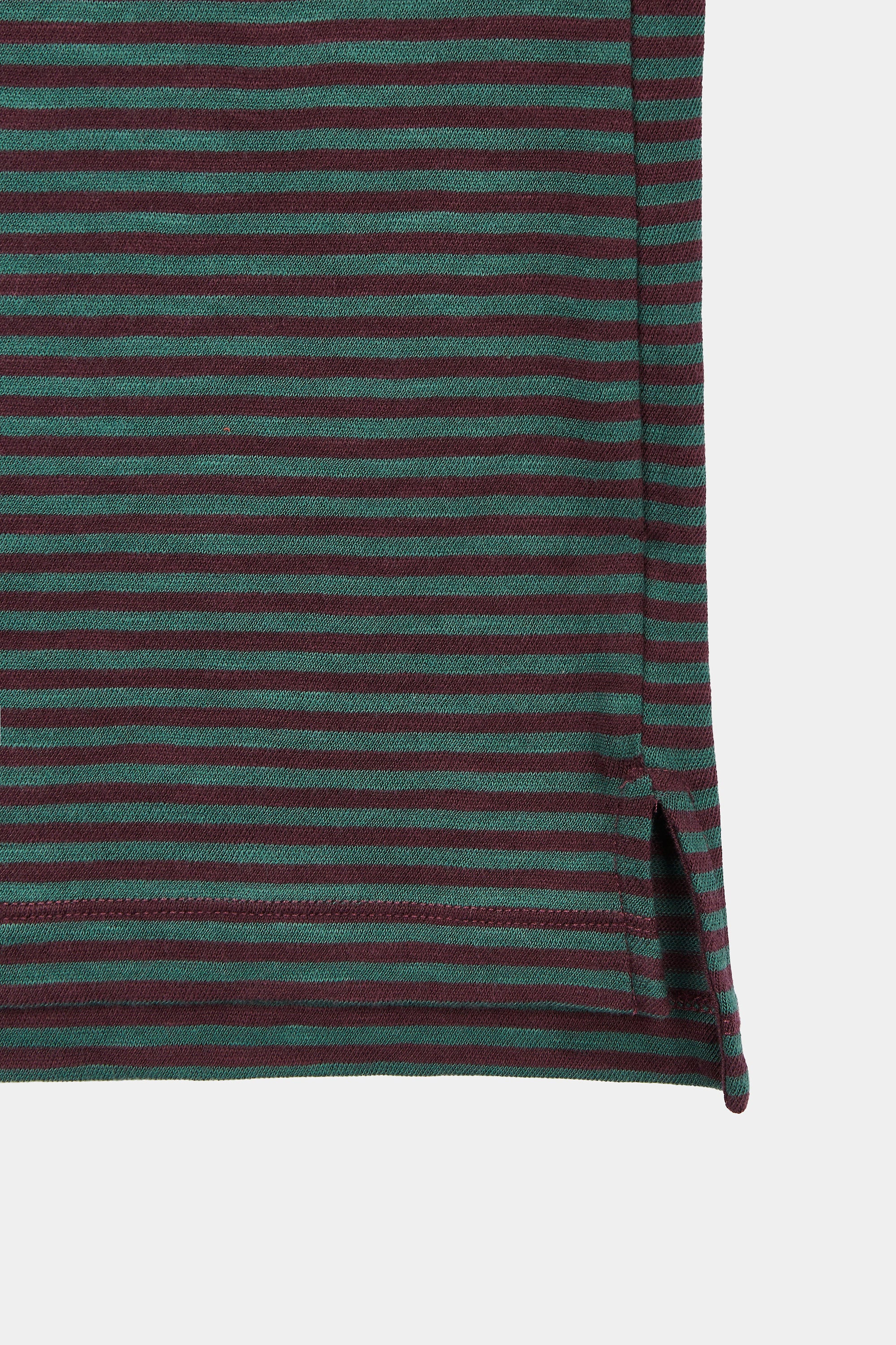 LONG SLEEVE STRIPES FIG/DEEP GREEN