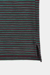 LONG SLEEVE STRIPES FIG/DEEP GREEN