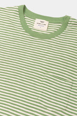 LONG SLEEVE STRIPES OFF-WHITE/PASTEL GREEN