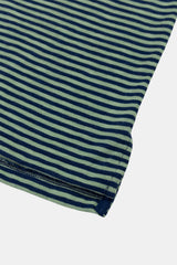 T-SHIRT STRIPES PETROL/ ICY GREEN