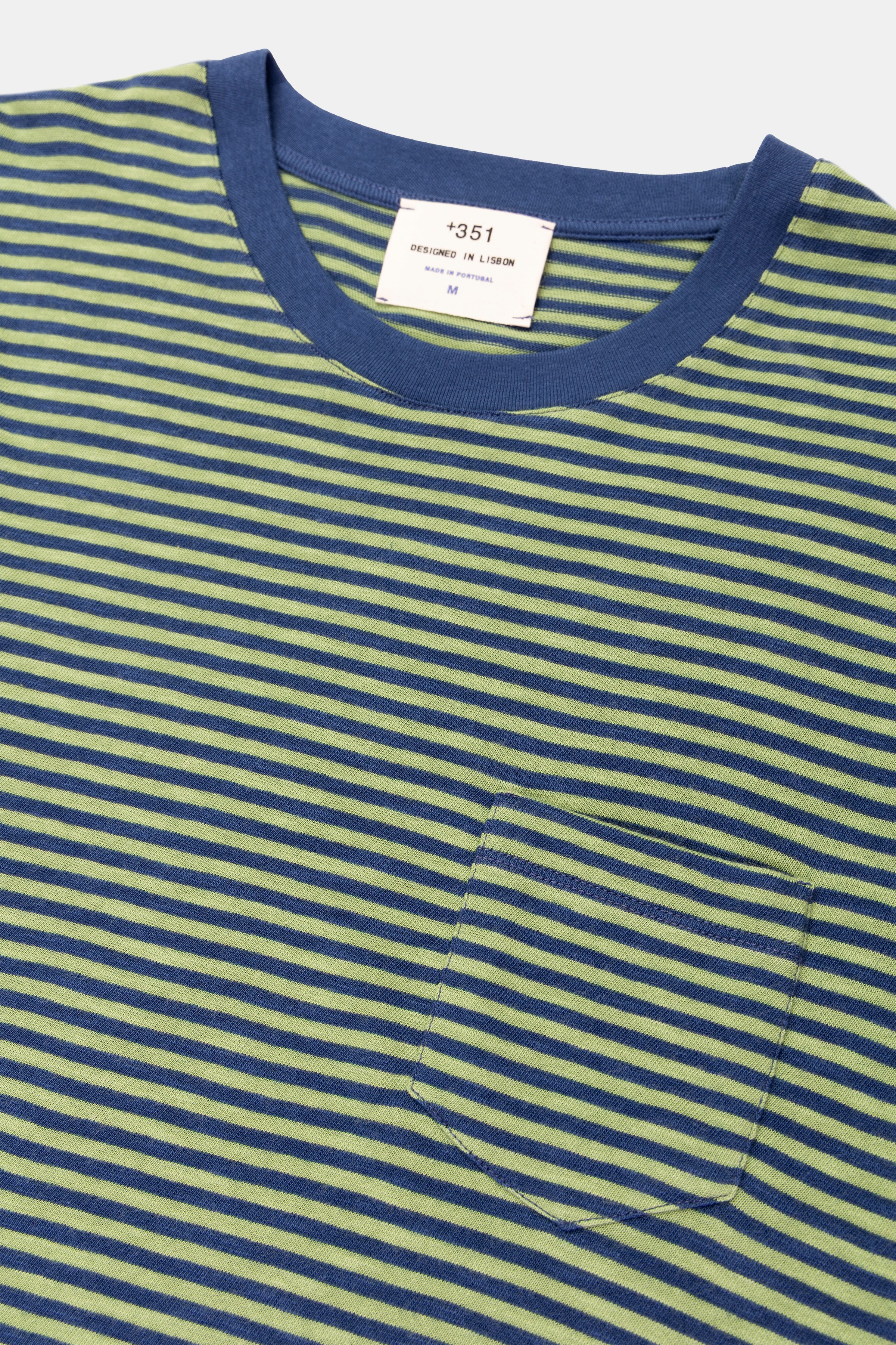 LONG SLEEVE STRIPES PETROL/PASTEL GREEN