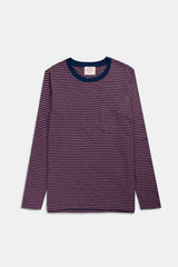 LONG SLEEVE STRIPES ROSE/PETROL