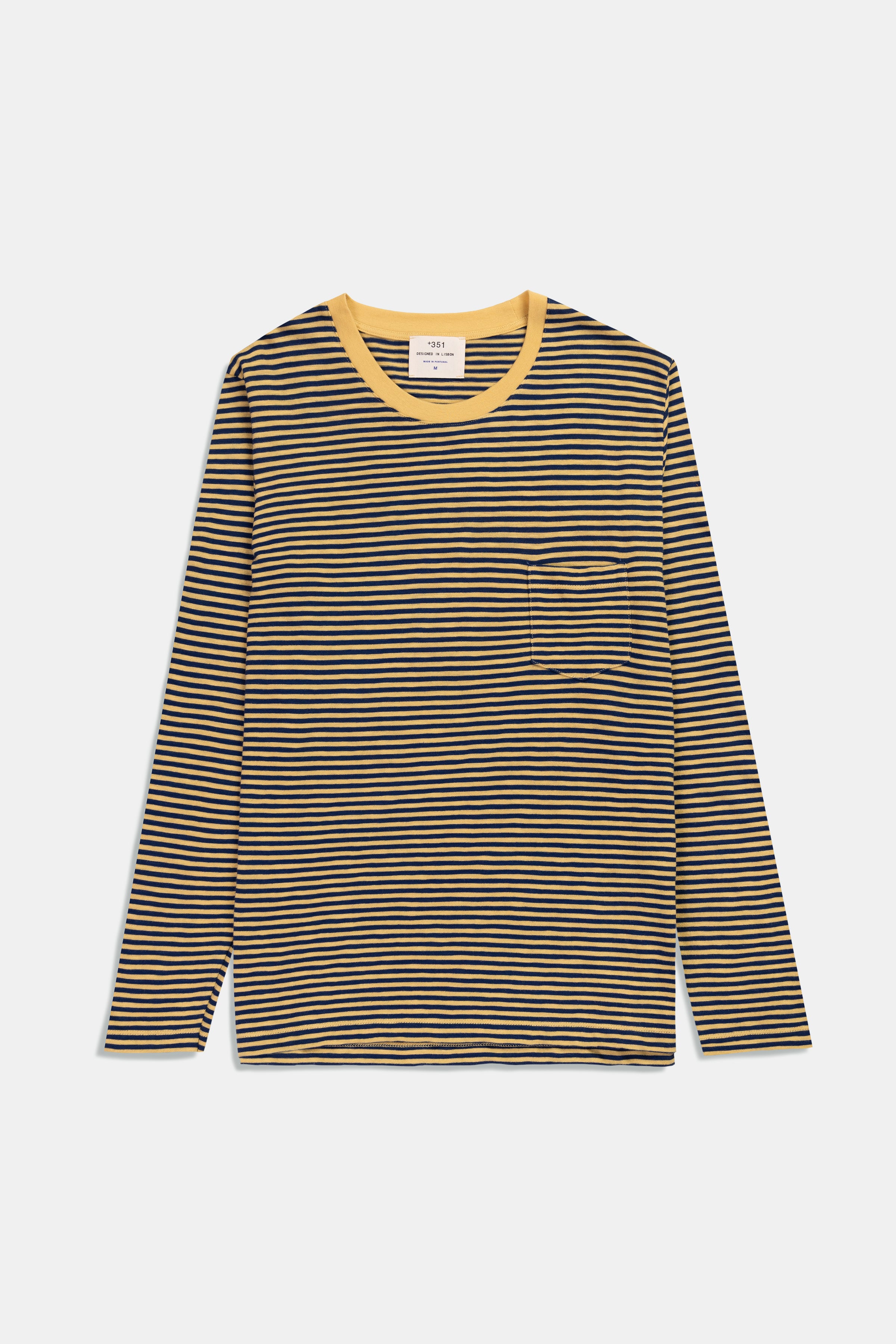 LONG SLEEVE STRIPES YELLOW BALLOON/ PETROL