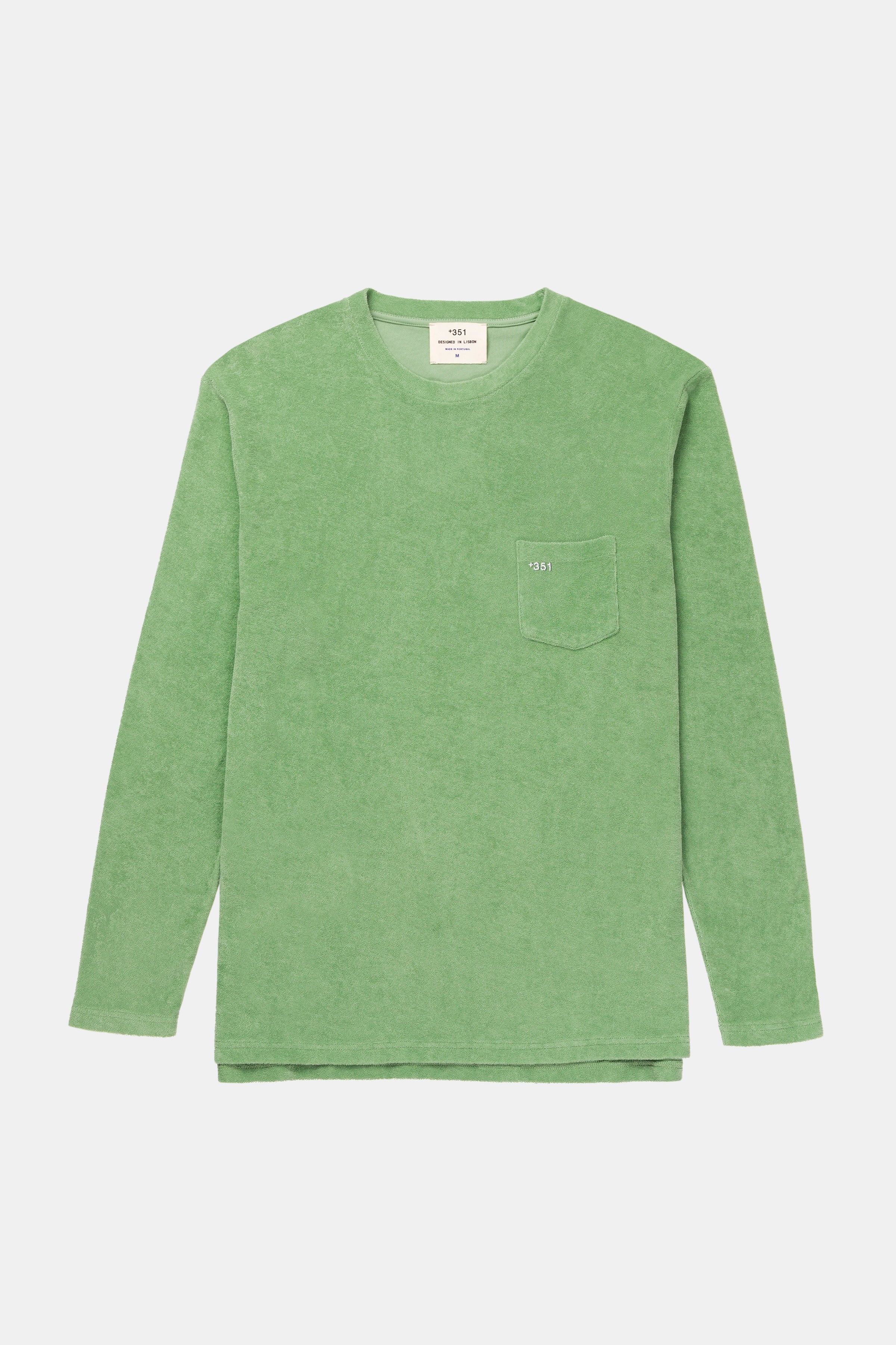 LONG SLEEVE TERRY PASTEL GREEN