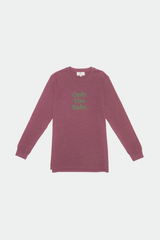 LONG SLEEVE GRAPHIC ONLY YOU BABY AUBERGINE/ TURTLE GREEN
