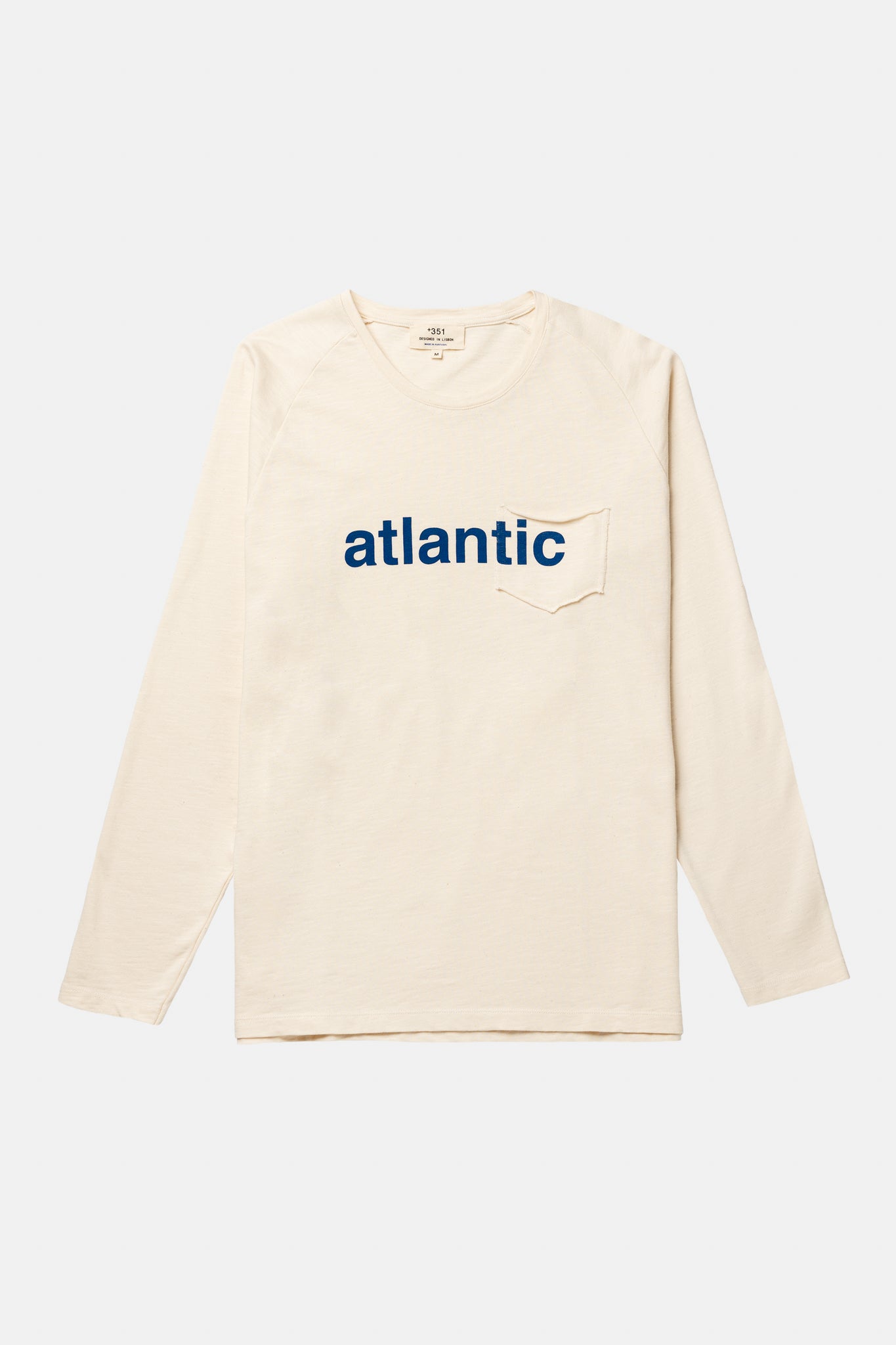 LANGARMSHIRT ATLANTIC CRU/STAHLBLAU
