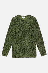 LONG SLEEVE LEOPARD GREEN