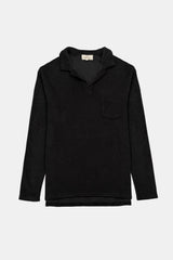 POLO LONG SLEEVE TERRY BLACK