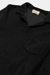 POLO LONG SLEEVE TERRY BLACK