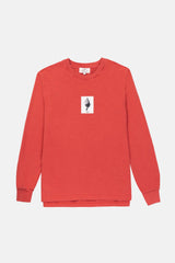 LONG SLEEVE GRAPHIC SEASHELL FRAMBOISE