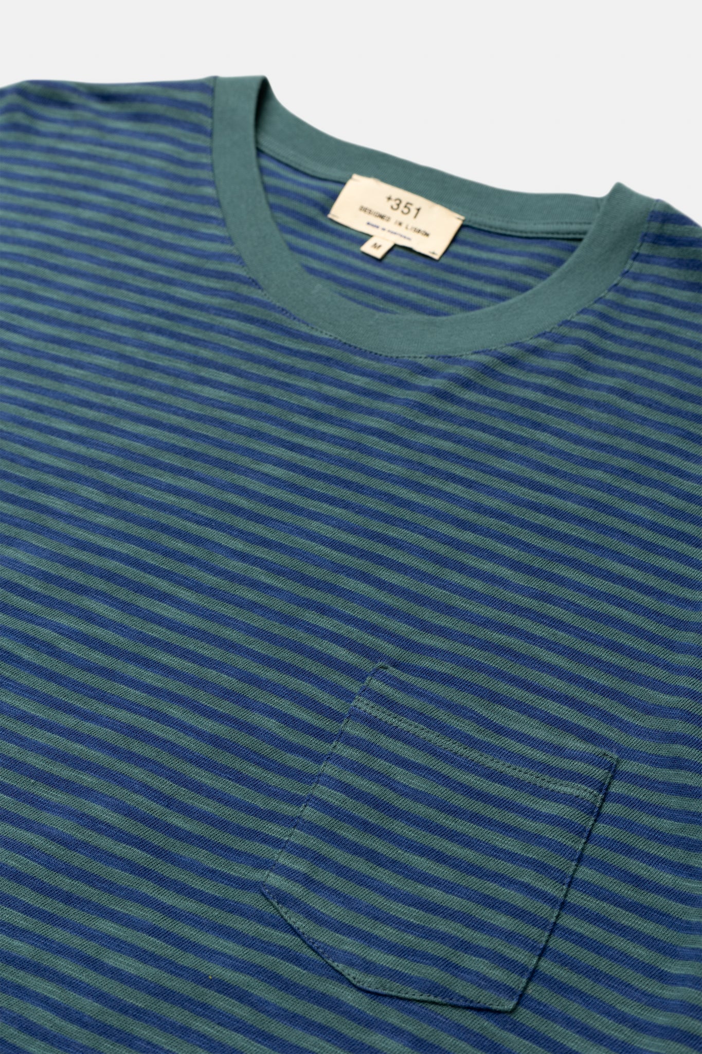 LANGARM-SHIRT STREIFEN STONED BLAU/STAHLBLAU