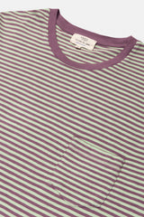 LONG SLEEVE STRIPES WATER GREEN/VIOLET