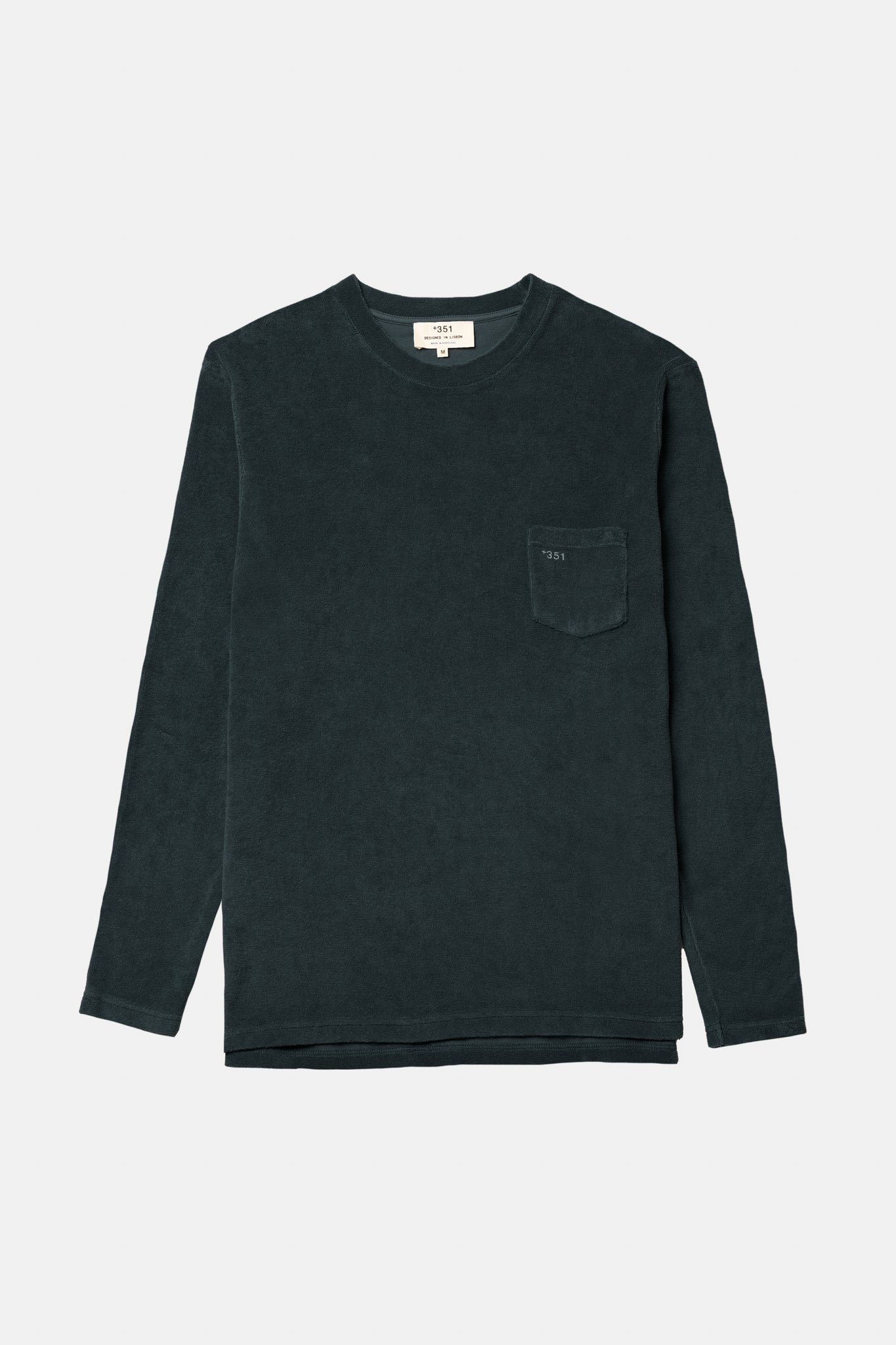LONG SLEEVE TERRY CHARCOAL