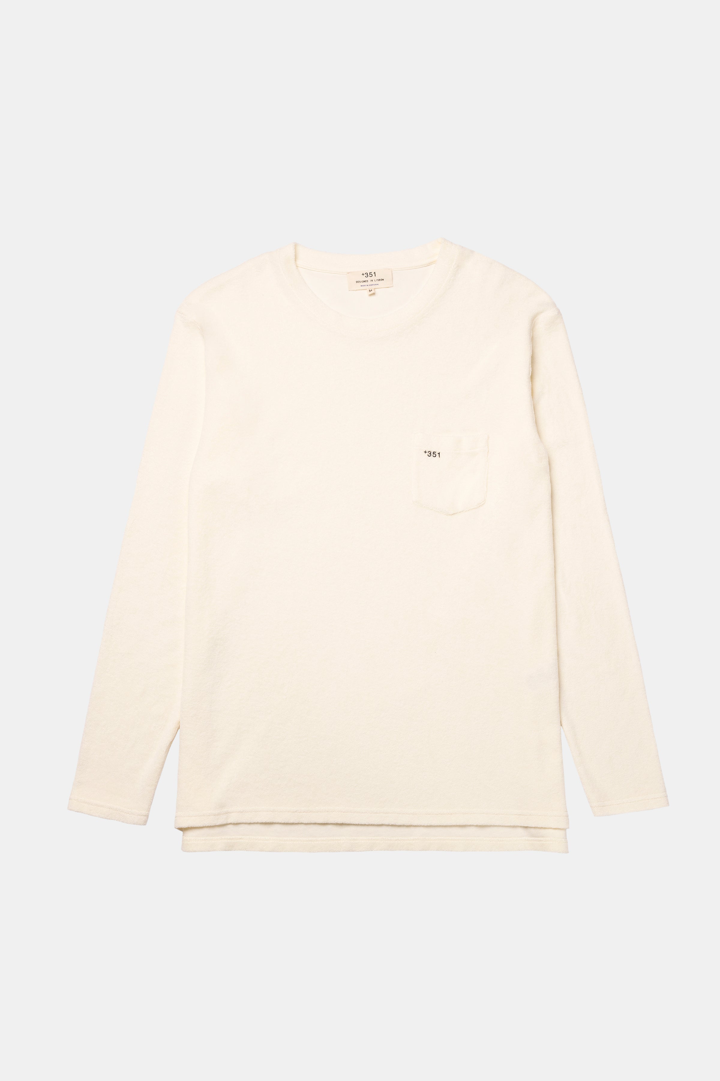 LONG SLEEVE TERRY OFF-WHITE