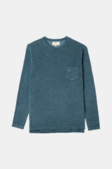 LONG SLEEVE TERRY STONED BLUE