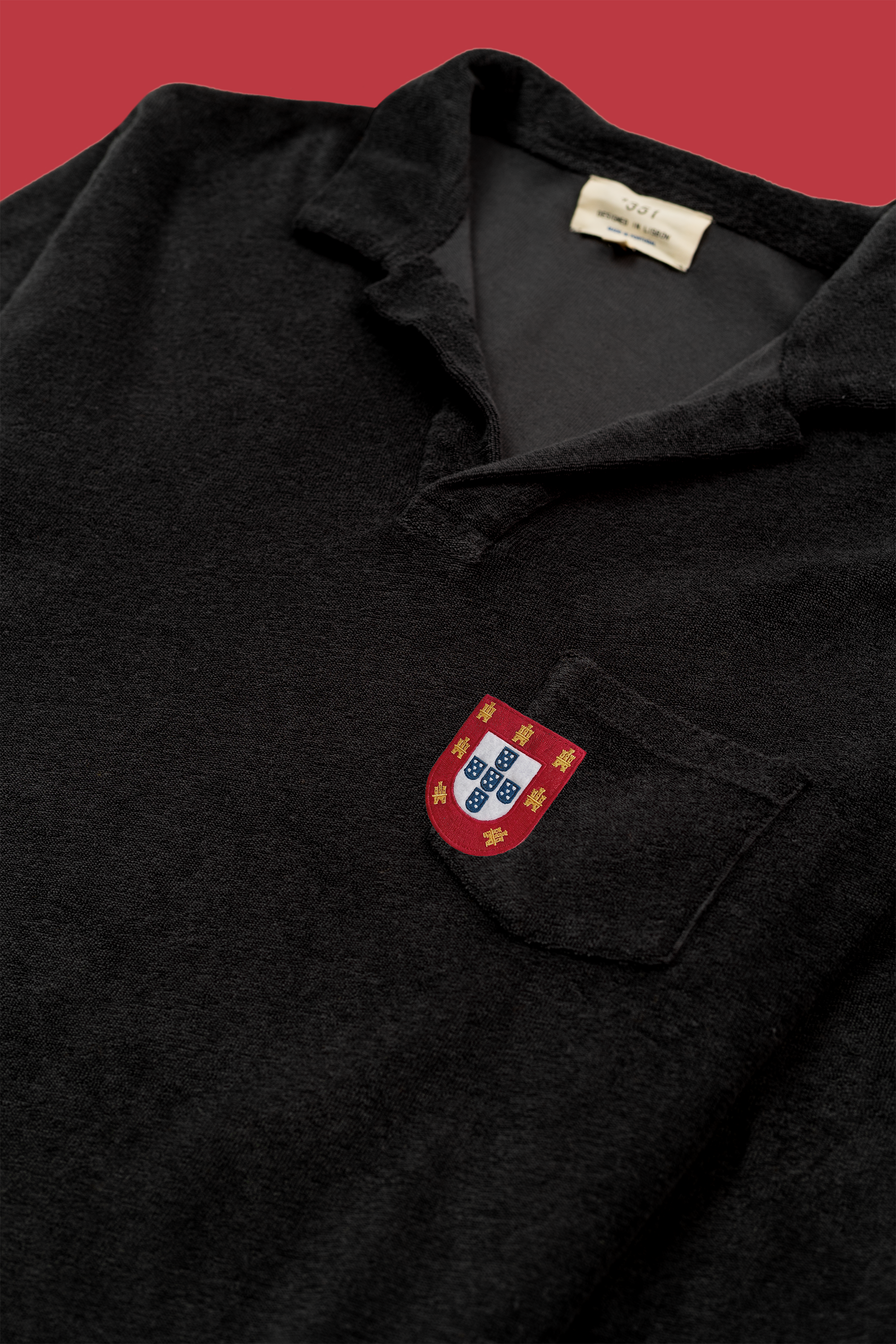 [PRE-ORDER] POLO LONG SLEEVE TERRY BLACK WORLD CUP