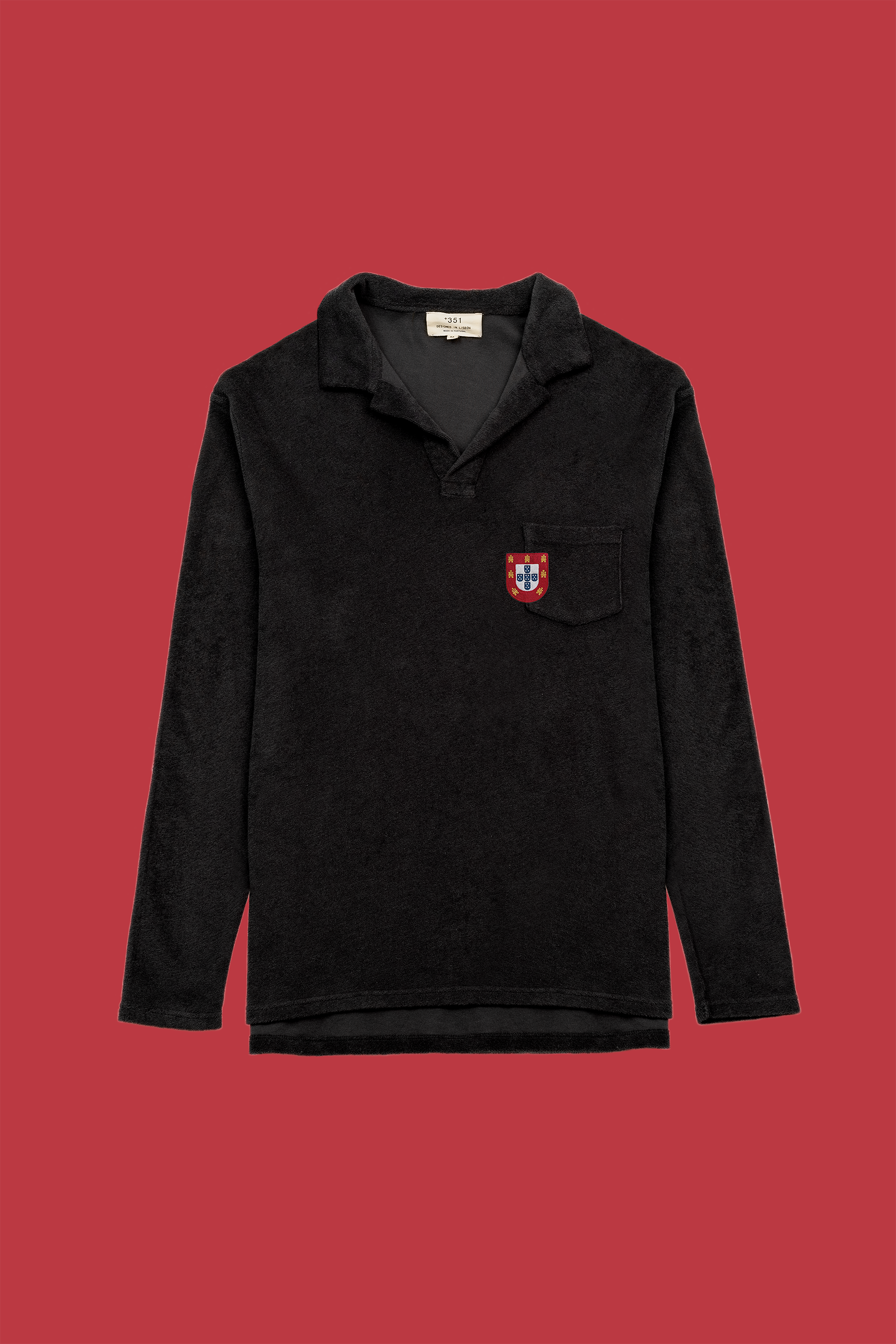 [PRE-ORDER] POLO LONG SLEEVE TERRY BLACK WORLD CUP