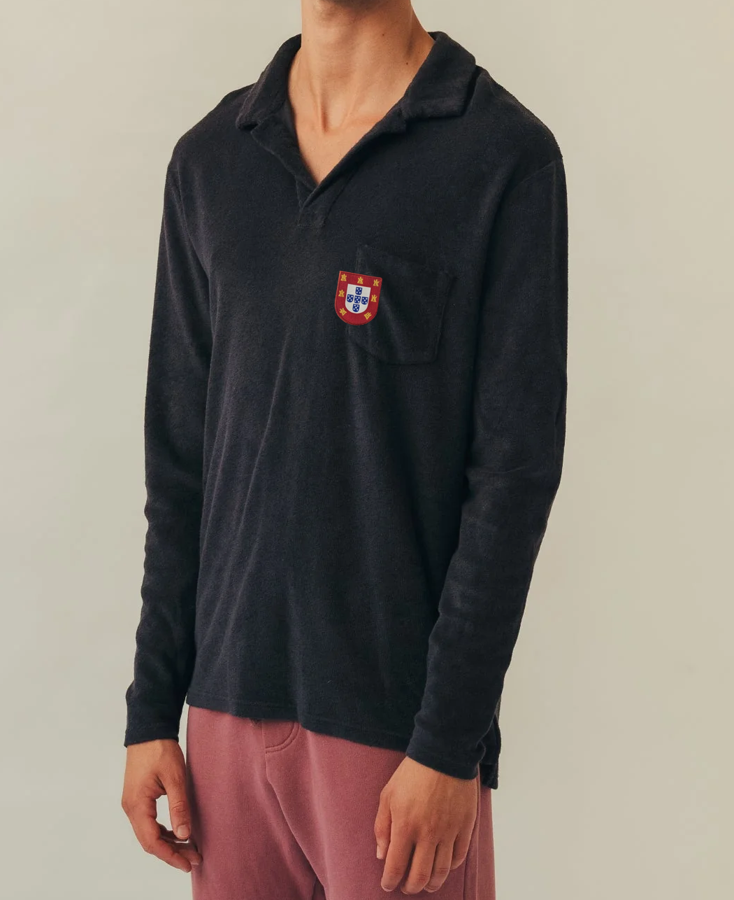 [PRE-ORDER] POLO LONG SLEEVE TERRY BLACK WORLD CUP