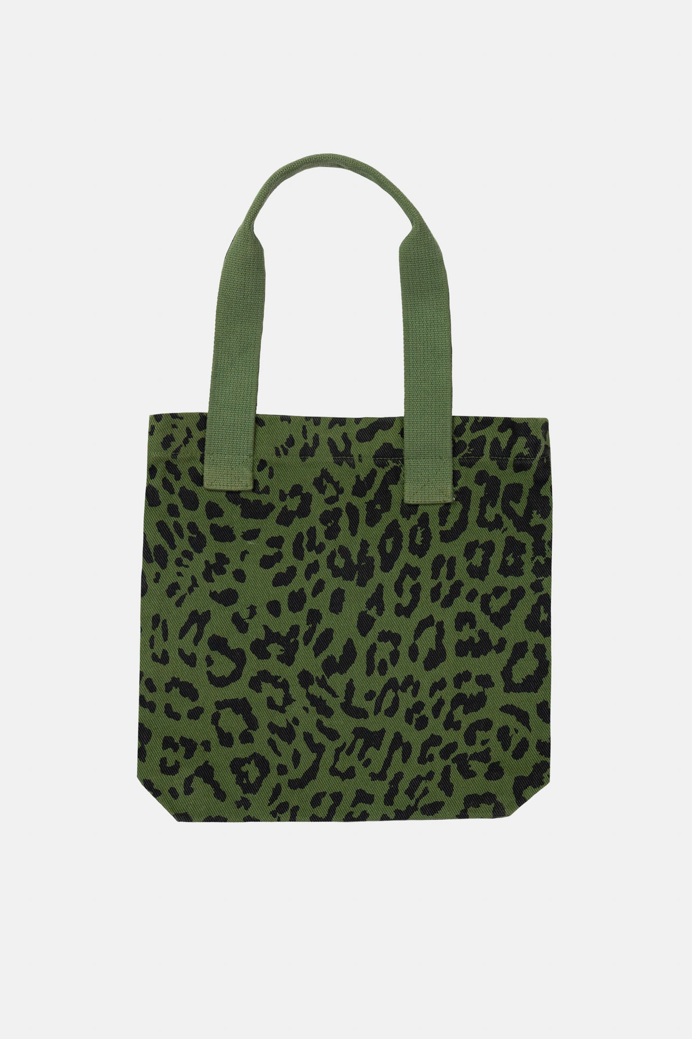 MINI TOTE BAG LEOPARD GREEN