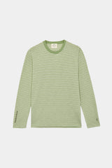 LONG SLEEVE STRIPES FOF CRU/PASTEL GREEN