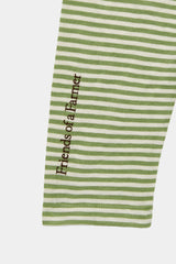 LONG SLEEVE STRIPES FOF CRU/PASTEL GREEN