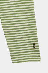 LONG SLEEVE STRIPES FOF CRU/PASTEL GREEN