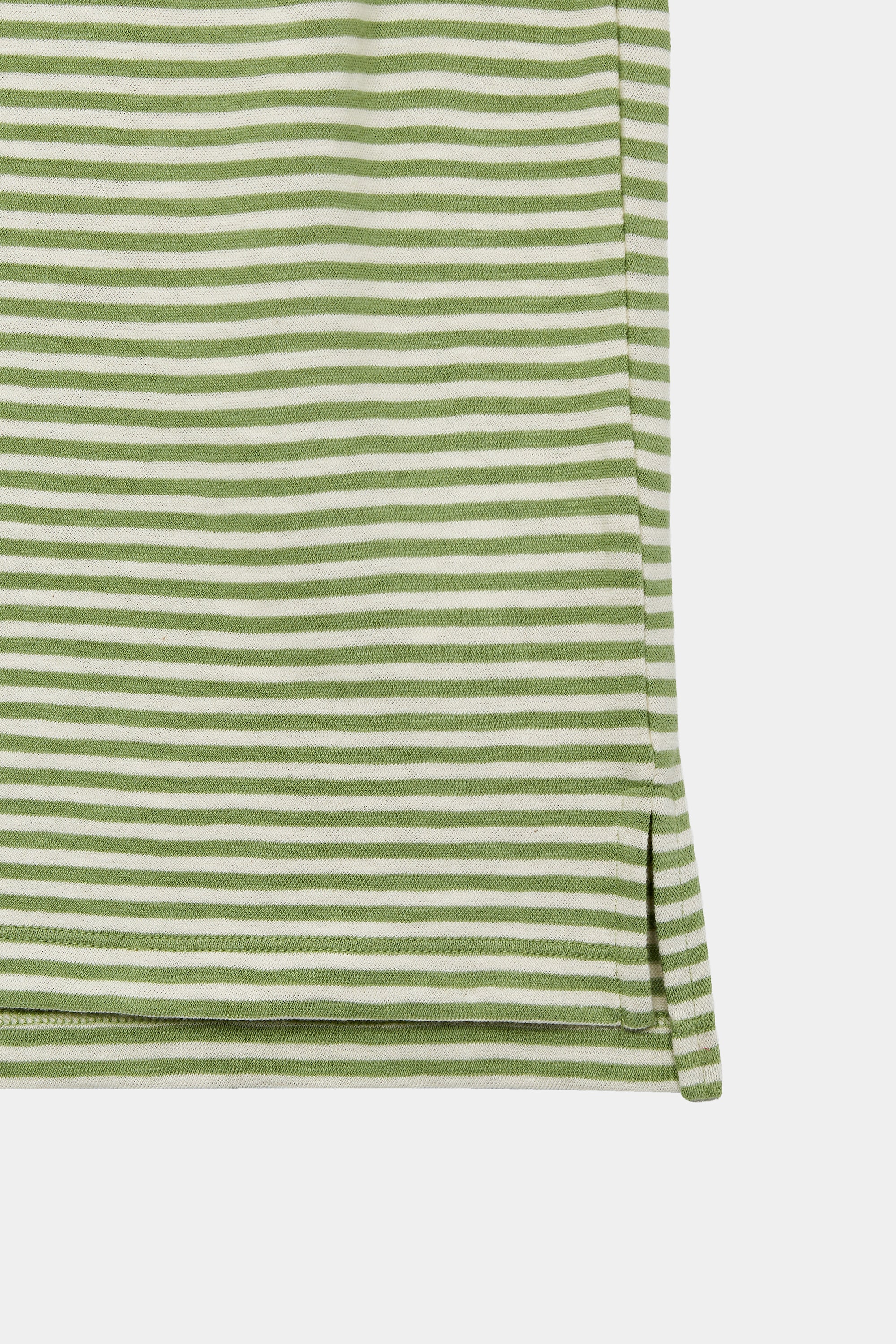 LONG SLEEVE STRIPES FOF CRU/PASTEL GREEN