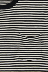 T-SHIRT STRIPES BLACK/ OFF-WHITE
