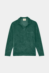 POLO LONG SLEEVE TERRY DEEP GREEN