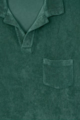 POLO LONG SLEEVE TERRY DEEP GREEN