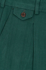 PANTS FLANNEL DEEP GREEN